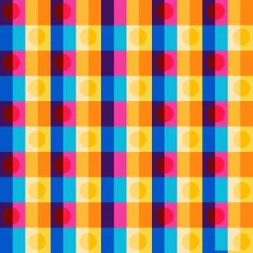 Seamless multicolored tablecloth pattern, texture Stock Illustration