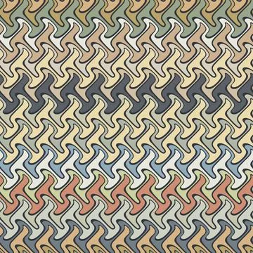 Seamless multicolored zig zag stripes pattern. Vector illustration. Stock Illustration