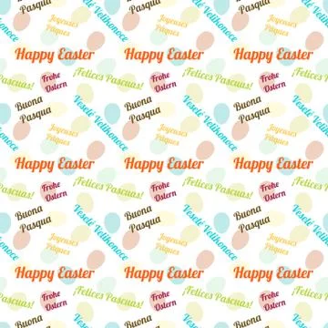 Seamless multilingual pattern Stock Illustration