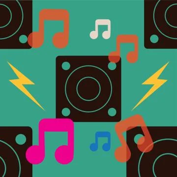 Seamless Music Background Stock-Illustration
