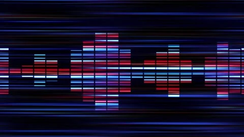 Seamless Music Equalizer Room Animation, Radio Frequency Concept, Loop 库存影片 333307571