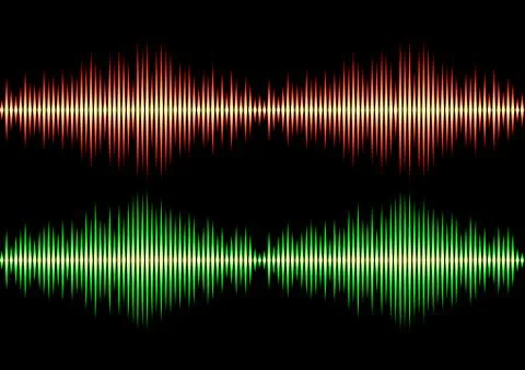 Seamless music wave pattern Illustrazione stock