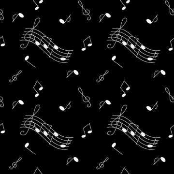Seamless musical pattern Stock Illustration