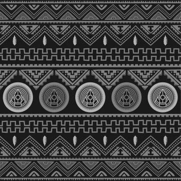 Seamless native pattern background Stock Illustration