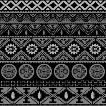 Seamless native pattern background Stock Illustration