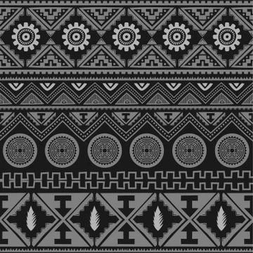 Seamless native pattern background Stock Illustration