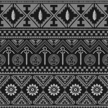 Seamless native pattern background Stock Illustration