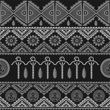 Seamless native pattern background 스톡 일러스트