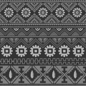 Seamless native pattern background Illustrazione stock