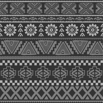 Seamless native pattern background Stock Illustration