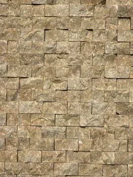 Seamless natural beige split face stone mosaic tile texture 스톡 사진