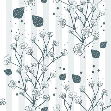Seamless natural pattern Stock Illustration