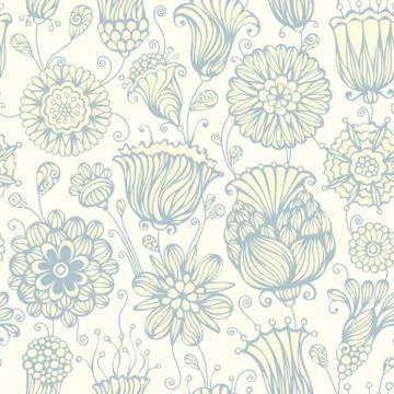 Seamless nature pattern. Stock Illustration