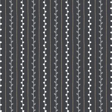 Seamless nature sketch vector pattern. Hand drawn texture Stock Illustration