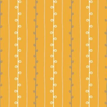 Seamless nature sketch vector pattern. Hand drawn twig background Illustration