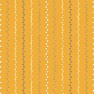 Seamless nature sketch vector pattern. Hand drawn summer branch illustration Illustration