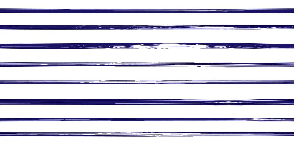 Seamless nautical pattern with hand painted brush strokes, white background. Stock Illustration