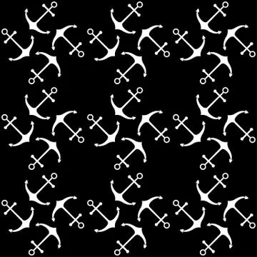 Seamless nautical pattern Stock Illustration