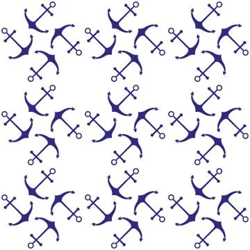 Seamless nautical pattern Stock Illustration