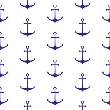 Seamless nautical pattern Stock Illustration