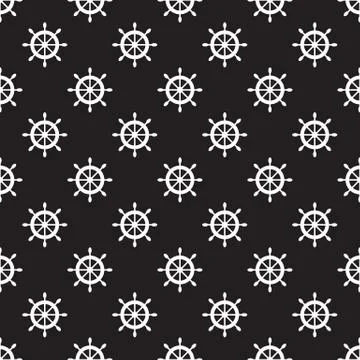 Seamless nautical pattern Stock Illustration