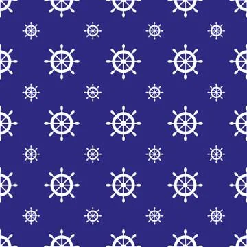 Seamless nautical pattern Illustrazione stock