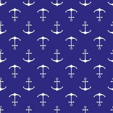 Seamless nautical pattern Stock Illustration