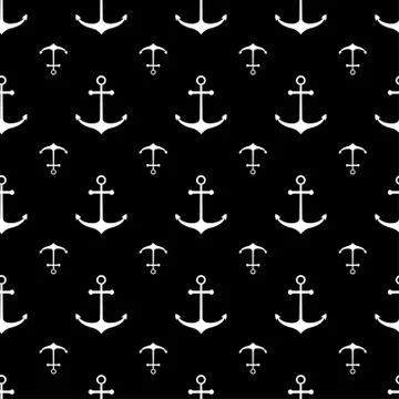 Seamless nautical pattern Illustrazione stock