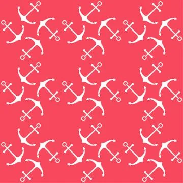 Seamless nautical pattern Stock Illustration
