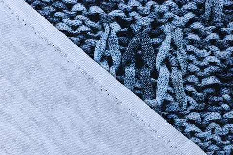 Seamless nautical pattern with rope weave and fabric back Foto stock