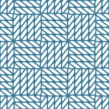 Seamless nautical rope knot pattern, lattice Stock Illustration