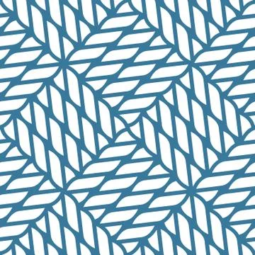 Seamless nautical rope knot pattern, fishing net Stock Illustration