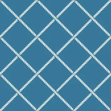 Seamless nautical rope pattern Stock Illustration