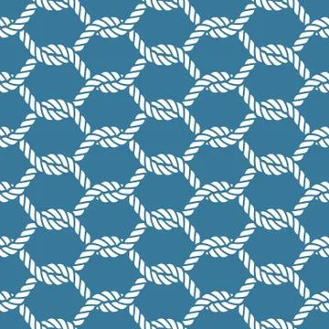 Seamless nautical rope pattern Illustrazione stock