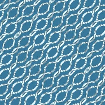 Seamless nautical rope pattern Stock Illustration
