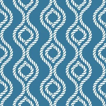 Seamless nautical rope pattern Stock Illustration