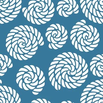 Seamless nautical rope pattern Stock Illustration