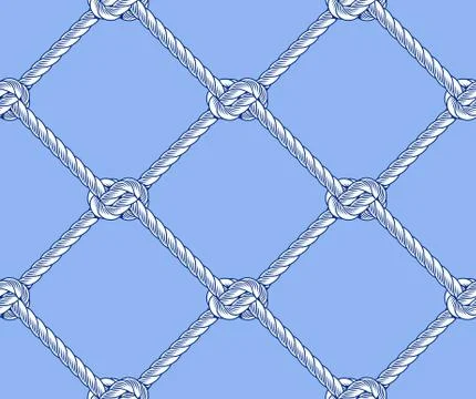 Seamless nautical rope pattern 스톡 일러스트