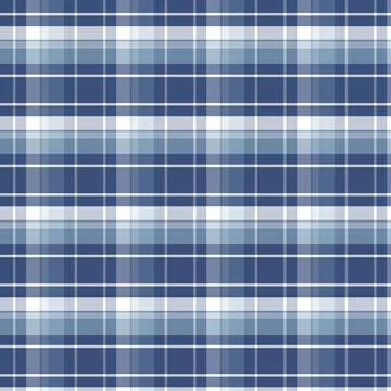 Seamless Navy Blue Plaid Pattern Background for Textile and Apparel 스톡 일러스트