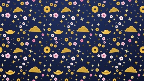 Seamless navy pattern of gold coins Vídeos de archivo 348257792