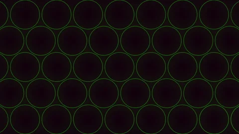 Seamless neon green circle grid pattern on dark background abstract backdrop Stock-Footage 334140229