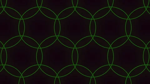 Seamless neon green rings pattern on black gradient 動画素材 245731752