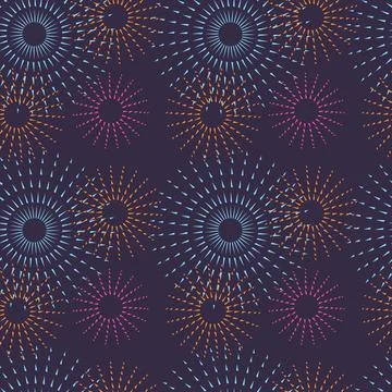 Seamless neon pattern. Grunge texture. Ink points, circles, triangle. Abstrac Illustrazione stock