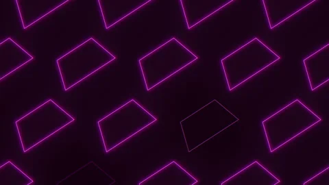 Seamless neon purple geometric pattern in rows on black gradient Stock-Footage 240330752