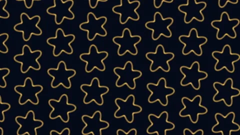 Seamless neon starfish outline pattern background, glowing turquoise shapes Stock Footage 333782984