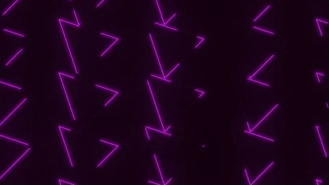 Seamless neon triangle pattern background with glowing purple lines in motion Stock Footage 334140332