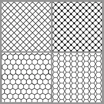 Seamless net patterns Stock-Illustration