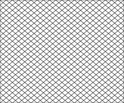 Seamless net texture pattern with black squares on white background, illustra 스톡 일러스트