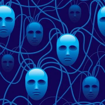 Seamless network Illustrazione stock