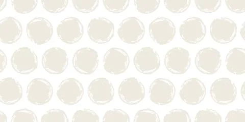 Seamless neutral beige pattern with grunge circles Illustrazione stock